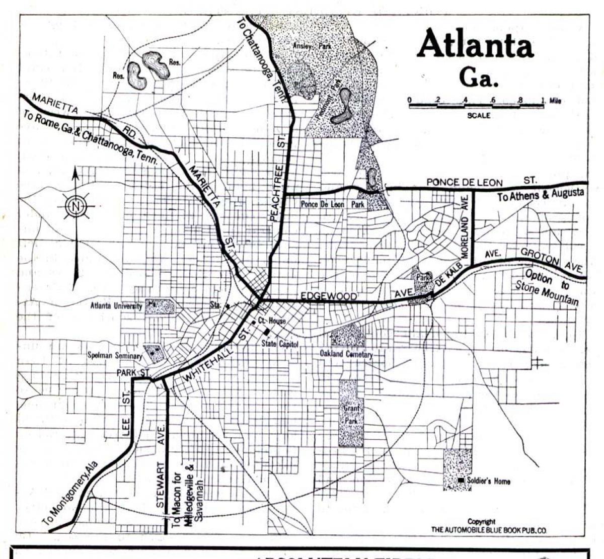 Karte von Atlanta, Georgia