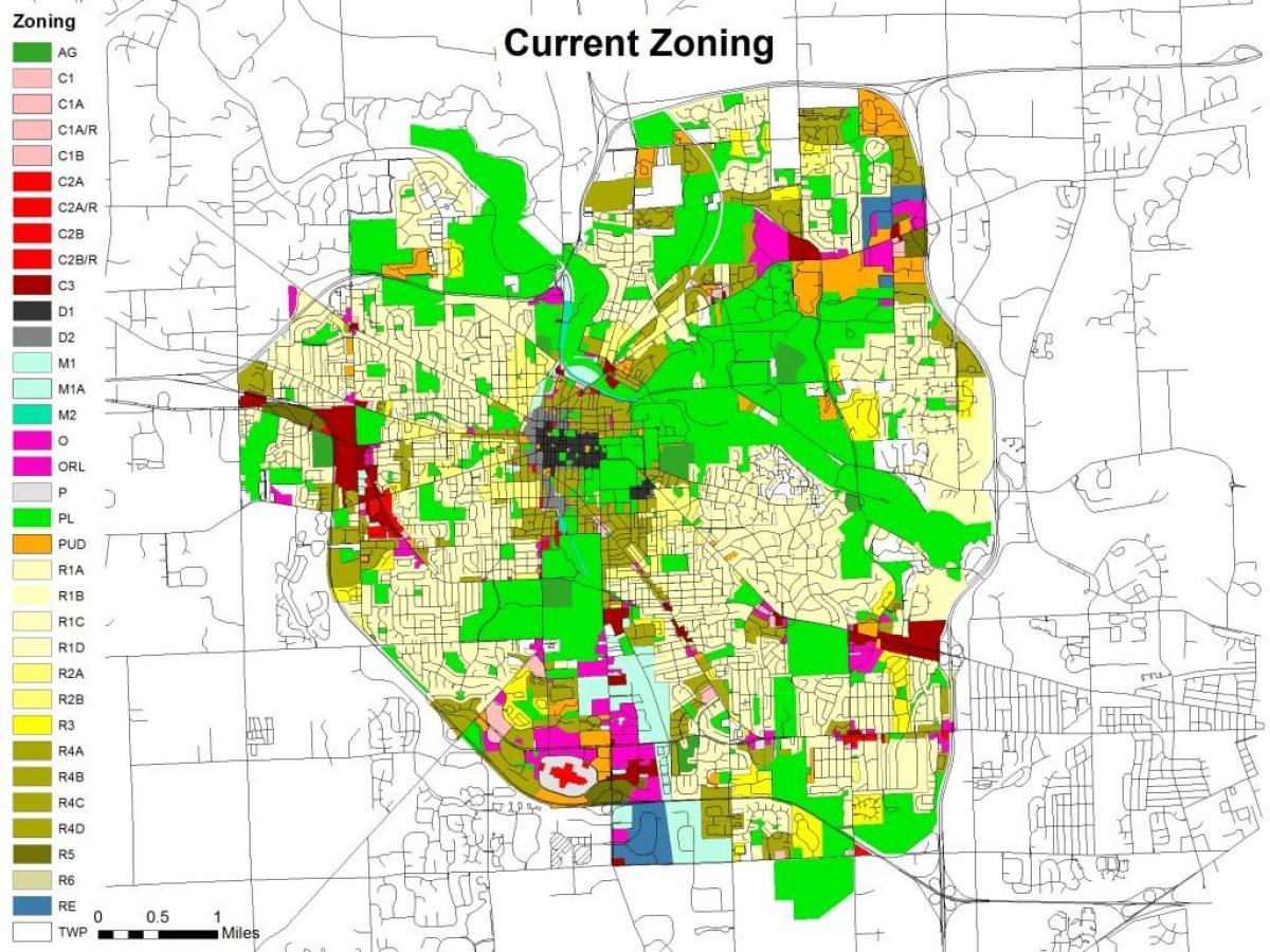 Stadt Atlanta zoning map