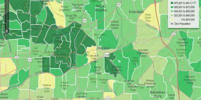 Demografische Karte von Atlanta