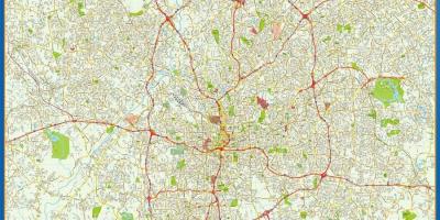 Street-Stadtplan von Atlanta
