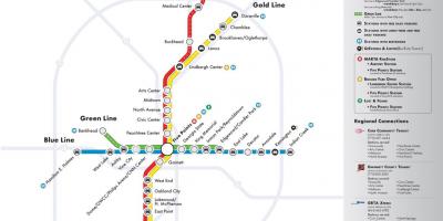 MARTA-Bahn-Karte Atlanta