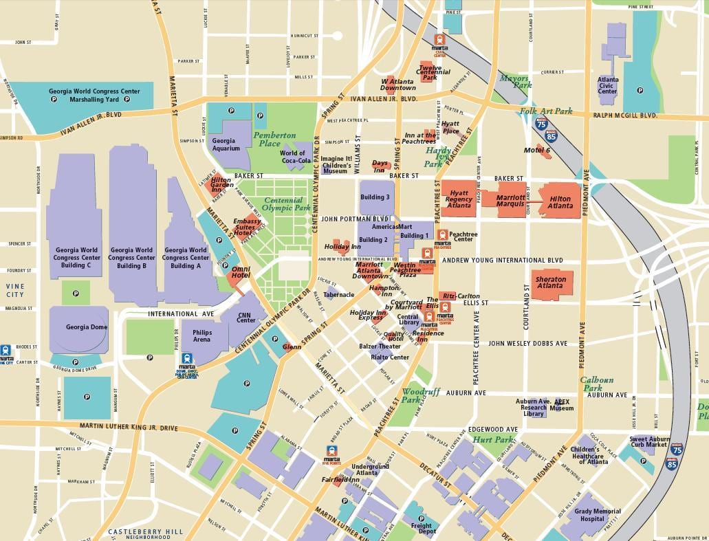 Atlanta Touristenattraktionen anzeigen