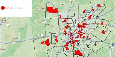 Kriminalität Karte Atlanta