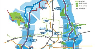 Gürtellinie Atlanta Karte anzeigen